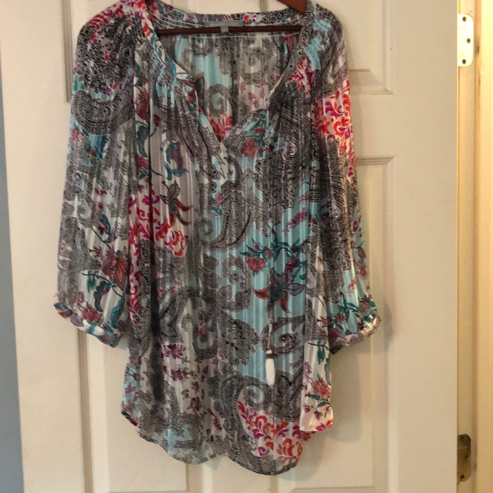 Daniel Rain. Sheer blouse.